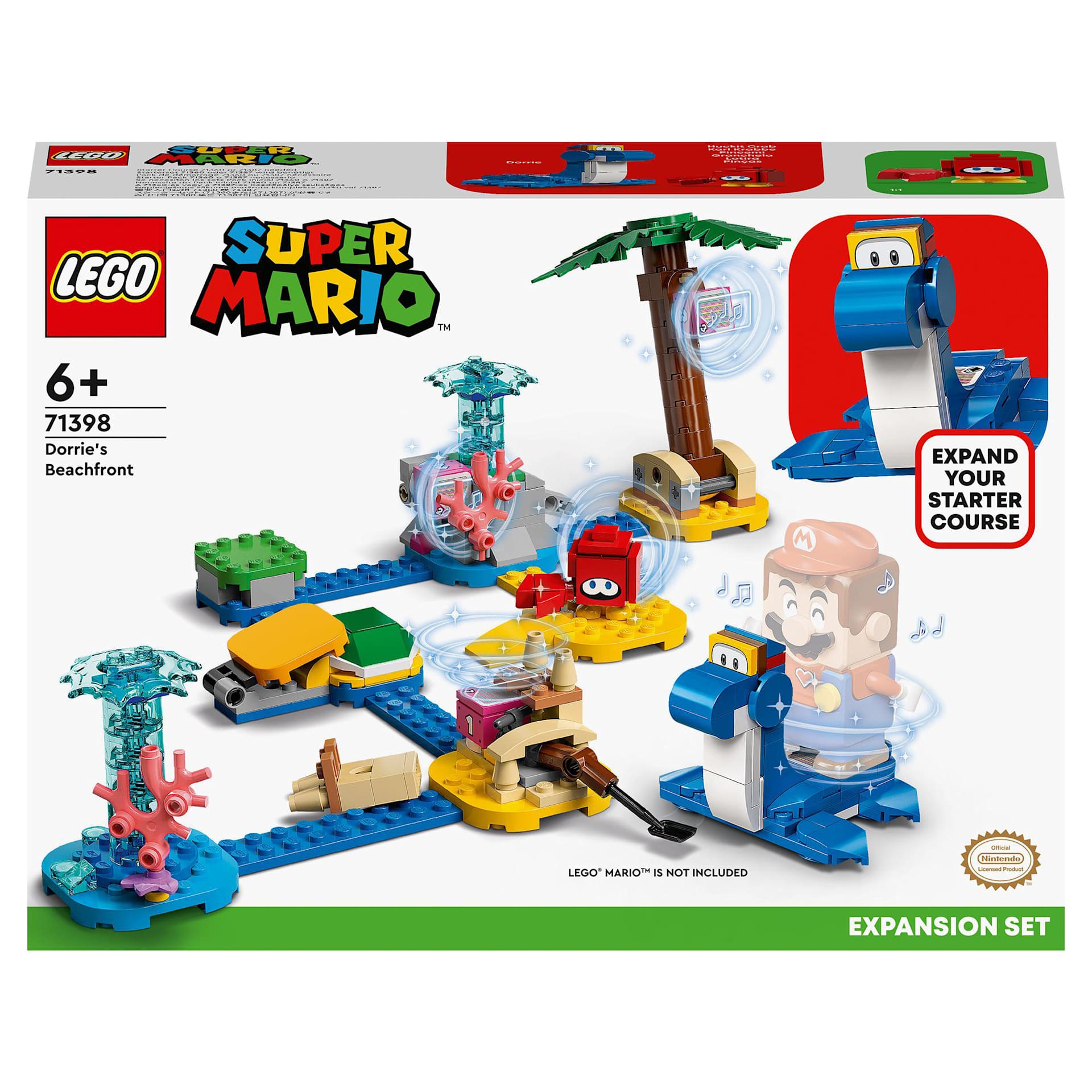 シャワーズexsarpsa10 LEGO Super Mario Dorrie's Beachfront Expansion Set (71398